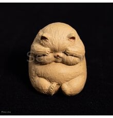 Чайная фигурка «Янтарный котик» (紫砂猫咪茶宠)